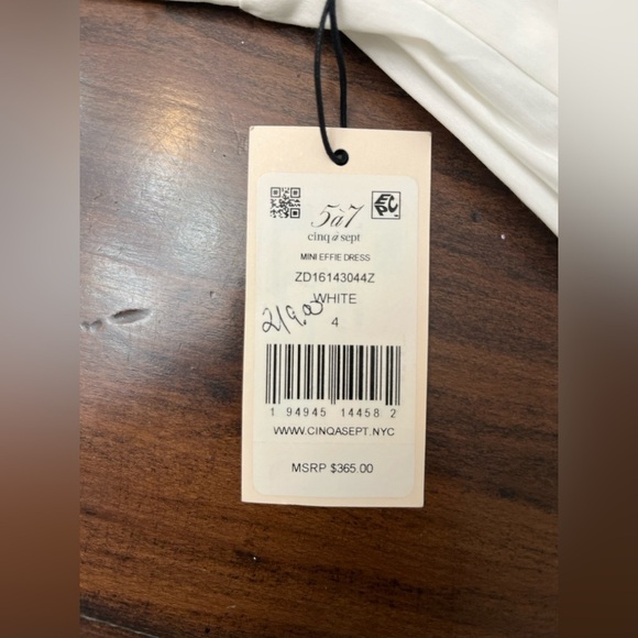 Cinq A Sept Mini Effie Dress Size 4 White Bubble Sundress Bridal Summer Chic NWT - Picture 14 of 16